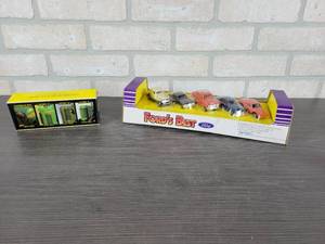lot 1288 image: ERTL Fords Best 164 Scale Cars and Set of ERTL John Deere 164 Scale Tractors