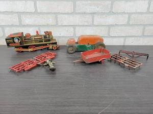 lot 1316 image: Antique Toys, Farm Implements, Train and More