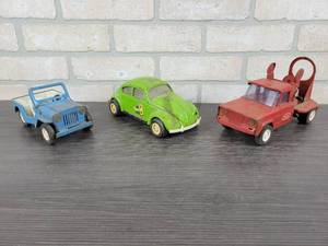 lot 1328 image: TONKA Jeep, TONKA Cement Truck and TONKA Volkswagen Bug