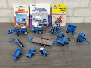 lot 1347 image: Collection of 164 Scale Ford Tractors and Implements