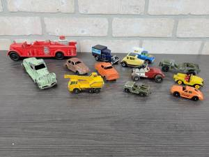 lot 1372 image: AUBURN Rubber Fire Truck Toy, TootsieToy Cars and More
