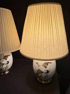 lot 10 image: Pair of Duck Lamps