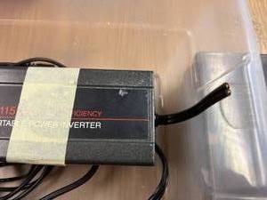 lot 108 image: 12 VDC Power Inverter and Battery Charger
