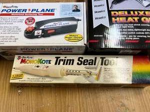 lot 110 image: RC Tools Slotting Tool, Surfacing, Trim Seal and Deluxe Heat Gun
