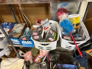 lot 146 image: Metal Shelves and Contents