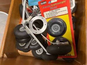 lot 147 image: RC Plane Tires & Fuel Tanks