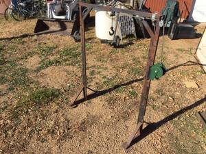 lot 67 image: Custom Snowmobile Bumper Winch