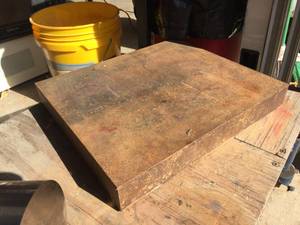 lot 129 image: Steel Flat Stock 15 34 x 15 x 2