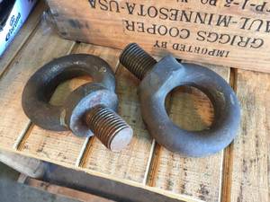 lot 151 image: Pair RiggingLifting Male-end EYE Bolts