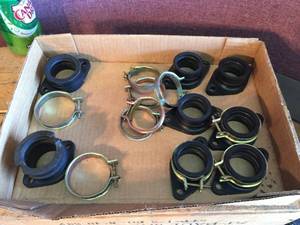 lot 153 image: Vintage Polaris Carb BootsRubber Flanges