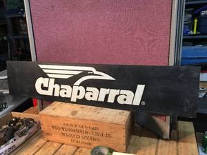 lot 165 image: Vintage Chaparral Signboard