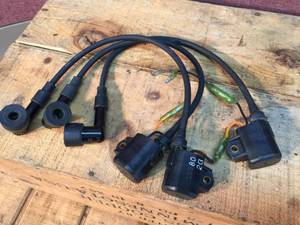 lot 173 image: Set of 3 Vintage Polaris CoilsPlug Wires