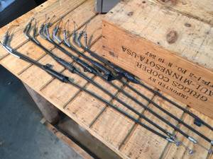 lot 176 image: 5 Sets Vintage Polaris Triple Carb Cables