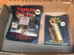 lot 190 image: Vintage Syncro Snowmobile Parts - NOS
