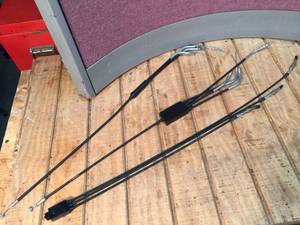 lot 208 image: 3 Vintage Polaris Triple Carb Cables