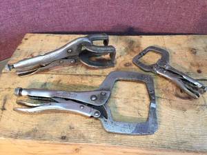 lot 255 image: 3 Vise Grip Welding Clamps