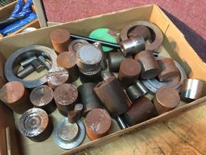 lot 261 image: Group Misc Machinist Rod End Scrap - Repurpose
