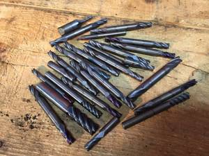 lot 266 image: Group Mostly Double End Mills