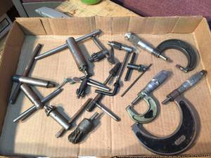 lot 295 image: Group Chuck Keys - Micrometers