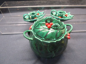 Vintage Lefton Holly Dishes