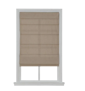 lot 16 image: LOT of 4. Home Decorators Collection Cordless Light Filtering Fabric Roman Shade 36X64 Linen