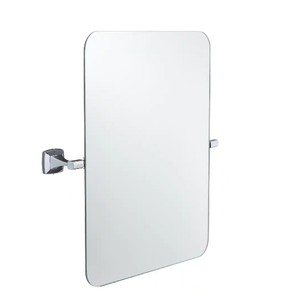 lot 59 image: Delta Portwood 26 in. W x 23 in. H Single Tilt Mirror in Chrome
