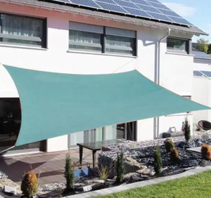 lot 34 image: Outsunny 16 ft. x 20 ft. Green Rectangle Outdoor Patio Sun Sail Shade Canopy