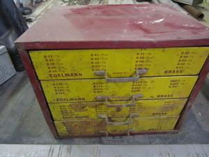 Brass Fittings & Cabinet