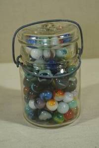 lot 203 image: Jar of Antique Marbles