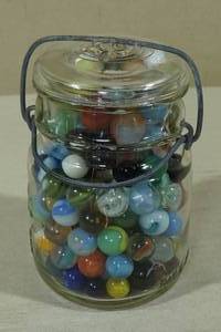 lot 205 image: Jar of Antique Marbles
