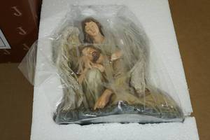 lot 33 image: Josephs Studio Religious Figurine - Angel with Fallen Christ