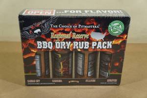 lot 45 image: Croix Valley BBQ Dry Rub Pack -KC, Carolina, St Louis, Memphis