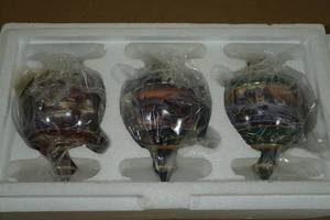 lot 95 image: 3 Terry Redlins Holiday Memories Heirloom Porcelain Ornaments Collection