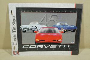 lot 137 image: 1998 Chevy Corvette Metal Sign