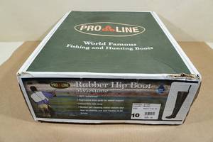 lot 144 image: Pro Line Rubber Hip Boot - Mens 10