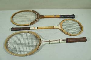 lot 181 image: Vintage Wood Tennis Racquets - Slazenger, Rancroft, Imperial