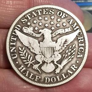 lot 24 image: 1912 US BARBER HALF DOLLAR