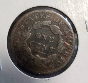 lot 02-B image: 1835 US MATRON HEAD LARGE CENT