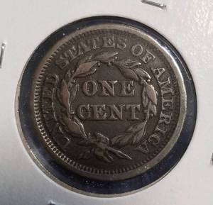 lot 05-B image: 1847 US BRAIDED HAIR LARGE CENT