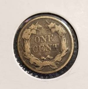 lot 08-B image: 1857 US FLYING EAGLE CENT