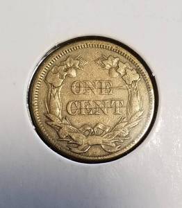 lot 09-B image: 1858 LARGE LETTERS US FLYING EAGLE CENT