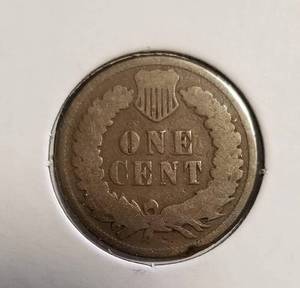 lot 12-B image: 1873 INDIAN HEAD CENT