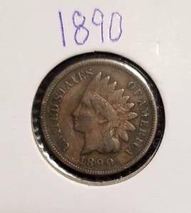 lot 18-B image: GROUP OF 10 INDIAN HEAD CENTS 1890-1900
