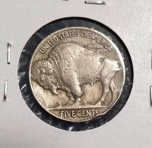 lot 35-B image: 1913 type II BUFFALO NICKEL XF FULL HORN REVERSE