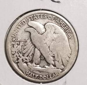 lot 46-B image: 1916 WALKING LIBERTY HALF DOLLAR