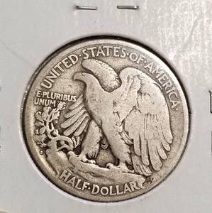 lot 53-B image: 1921-S WALKING LIBERTY HALF DOLLAR