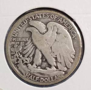 lot 59-B image: 1929-D WALKING LIBERTY HALF DOLLAR