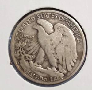 lot 60-B image: 1929-S WALKING LIBERTY HALF DOLLAR