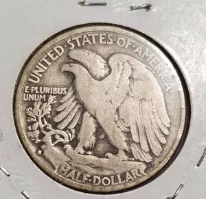 lot 61-B image: 1933-S WALKING LIBERTY HALF DOLLAR