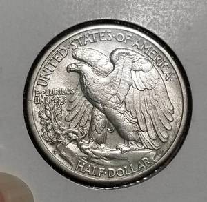 lot 65-B image: 1943-D WALKING LIBERTY HALF DOLLAR AU